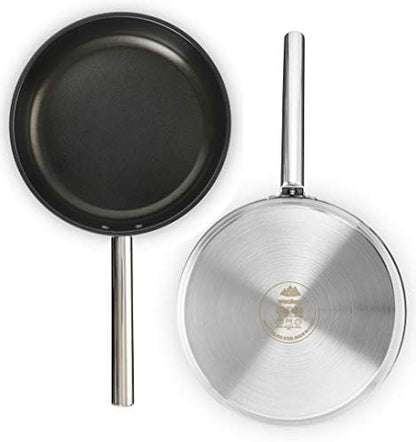 Camping Cookware Set 304 Stainless Steel 8-Piece Pots & Pans Open Fire Cooking Kit | Frying Pan Steamer with Travel Tote Bag | Compact For Outdoors & Indoors Kitchen Campfire Hiking RV