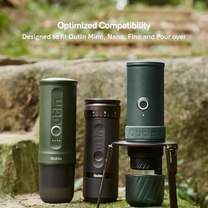 OutIn Ultra-Portable Foldable Coffee Stand with Carabiner