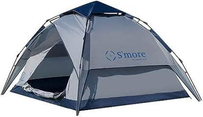 S'more Tirami Instant Setup Camping Tent, Dome Tent Included Rainfly Blocks Wind & Rain, Lightweight and Easy Set Up Outdoor Tent, 1/2 Person Quick Pop Up Tent Great for Hiking, Backing