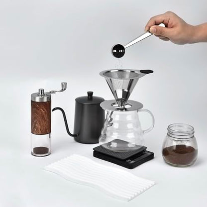 NKOVE Pour Over Coffee Dripper Stainless Steel Reusable Filter Coffee Maker