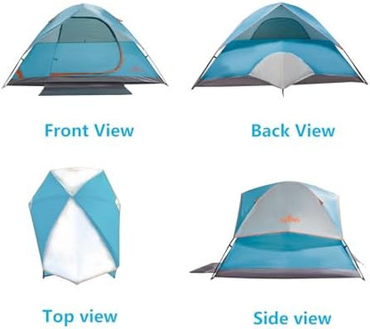 ASFANES Tents for Camping 2/4/6 Person Camping Dome Tent, Waterproof,Spacious, Lightweight Portable Backpacking Tent for Outdoor Camping/Hiking