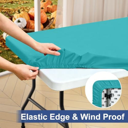 homing Rectangle Table Cloth Cover 4 Foot Elastic Fitted Tablecloth