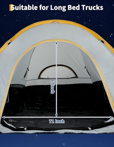 Pickup Truck Bed Tent with Awning Shade for 5.5-8.2FT Camping