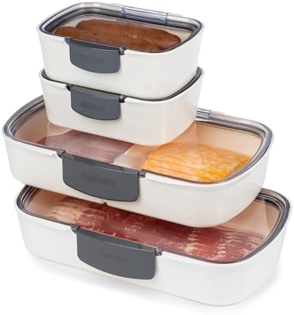 ProKeeper 4-Piece Deli Storage Container Set, Airtight Seal and Fresh Lock