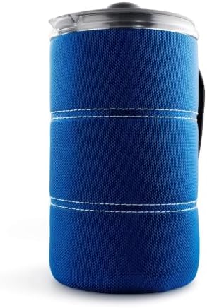 GSI Outdoors, 30 Fl Oz JavaPress, French Press Coffee Maker for Camping and Travel, Blue
