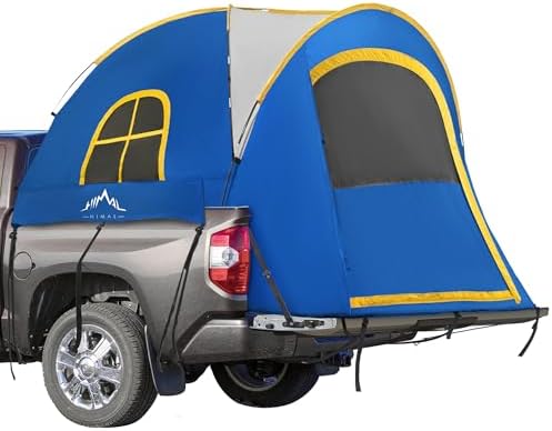 GoHimal Pickup Truck Bed Tent, 5.5-6.0FT Truck Tent for Camping（Blue）