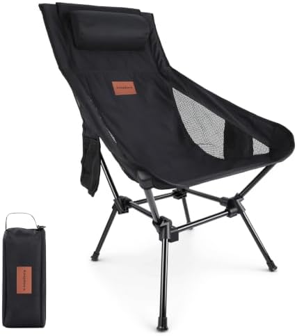 High Pack Folding Lightweight Camping Chair with Carry Bag