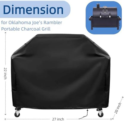 Mini Gas Grill Cover for Oklahoma Joe's Rambler Portable Charcoal Grill
