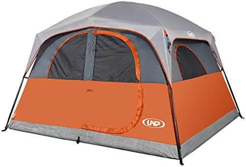 UNP 6 Person Tents for Camping Waterproof Family Cabin Tent with Rainfly