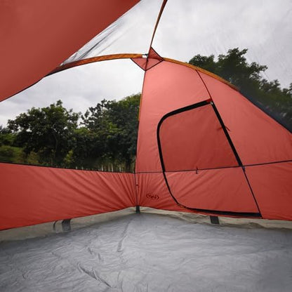 unp 6 Person 4 Season Dome Tent, Easy to Set Up for Camping & Hiking, Lightweight & Portable, Green