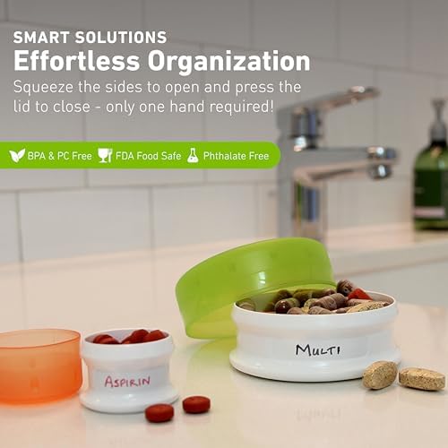 humangear GoTubb – Storage Containers for Snacks, Small Essentials and Travel Gear, Made from Food-Safe Materials, Clear/Green, Large (2-pack)