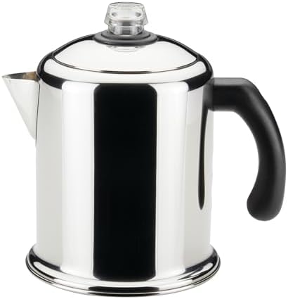 Farberware Classic Stainless Steel Yosemite Coffee Percolator, 8-Cup