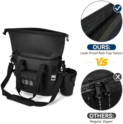 Coldbee 3-in-1 Waterproof Soft Cooler, Pouch & Cup Holder,12H Cold