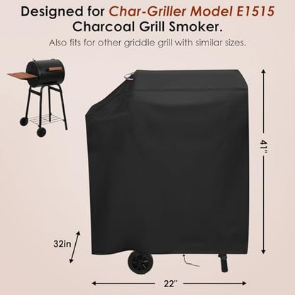 Grill Cover for Char-Griller Model E1515 Charcoal Gril