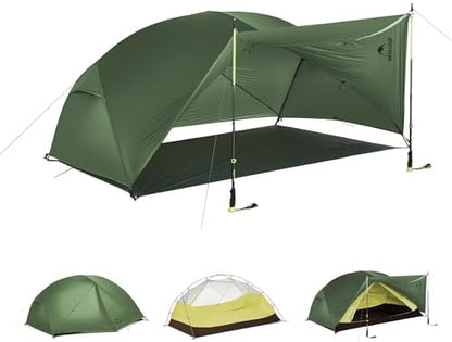 Naturehike Mongar Upgraded 1/2/3 Person Backpacking Tent,Waterproof Lightweight Camping Tent with Footprint