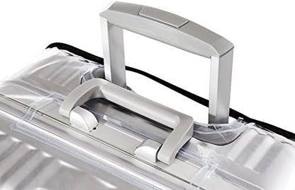 JenKin Luggage Protector Suitcase Cover PVC Waterproof Travel Suitcase Fits Most 20" to 30"（24" (16.1" L x 11.0" W x 24.0" H)）