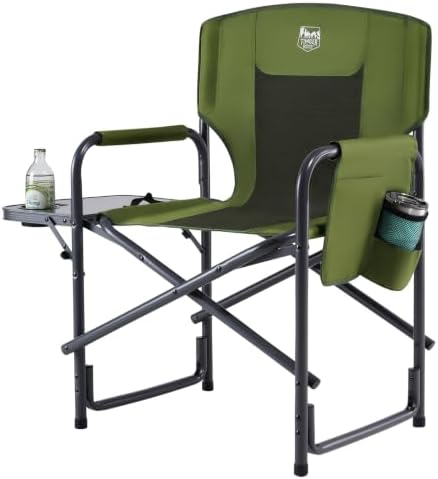 TIMBER RIDGE Aluminum Oversized Camping Chair, Support 400lbs