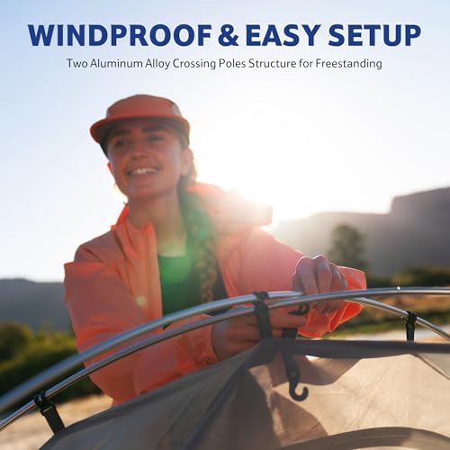 Naturehike Bleik-A 2-3 Person Camping Tent, Waterproof Double Layer Lightweight Backpacking Tents for Camping