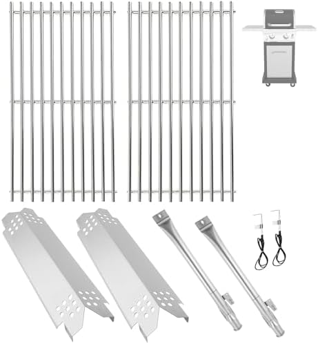 Grill Parts Kit for Nexgrill 2-Burner 720-0864 720-0864M, Replacement Parts Kit for Megamaster 720-0864MA Grill Grate Kit for Nexgrill Replacement Parts