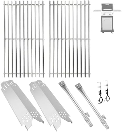 Grill Parts Kit for Nexgrill 2-Burner 720-0864 720-0864M, Replacement Parts Kit for Megamaster 720-0864MA Grill Grate Kit for Nexgrill Replacement Parts