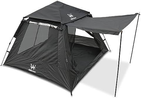 Camping Tent with Instant Setup, Waterproof Tent, 1-2 Person Easy Quick Setup Dome Family Tents for Camping