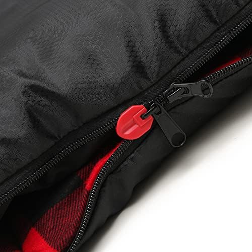 LONDTREN Large 0 Degree Sleeping Bags for Adults Cold Weather Sleeping Bag Camping Winter Below Zero 20 15 Flannel Big and Tall XXL