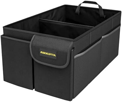 MIKKUPPA Car Trunk Organizer - 50L Collapsible SUV Trunk Organizer, Black