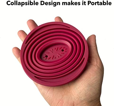 Attsky Collapsible Pour Over Coffee Dripper for Camping, 2-Pack, Red