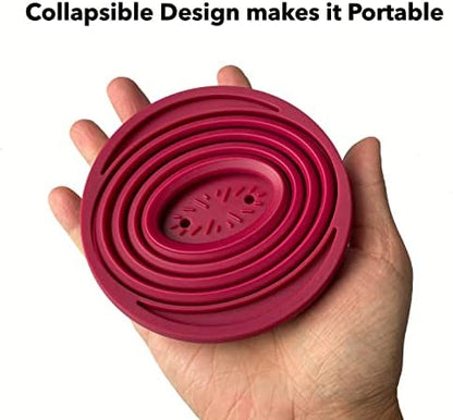 Attsky Collapsible Pour Over Coffee Dripper for Camping, 2-Pack, Red
