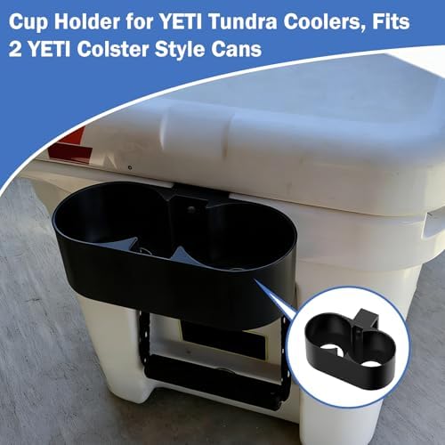 Cup Holder for YETI Tundra Coolers, Fits 2 YETI Colster Style Cans