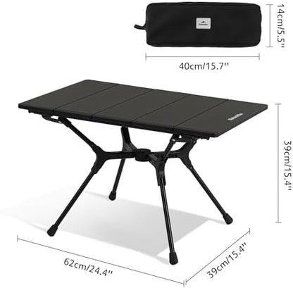 Naturehike YL01 Portable Camping Table, Lightweight Folding Backpacking Table for Hiking, Tailgating, Picnics, Beach, Travel