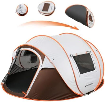 Pop Up Tent Camping Waterproof Family 4-6 Person Easy Setup Large