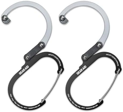 GEAR AID HEROCLIP (Large) Carabiner Gear Clip and Hook for Hanging Heavy Duty Items, Camping Backpacks, Suitcases, Kayaks, Bicycles and More