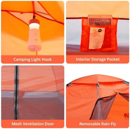 CAMEL CROWN Tents for Camping 2/3/4/5 Person Camping Dome Tent, Waterproof,Spacious, Lightweight Portable Backpacking Tent for Outdoor Camping/Hiking