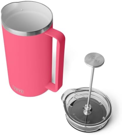 YETI Rambler 64 oz. French Press Coffee Maker, Tropical Pink