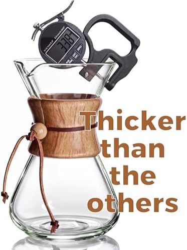 AGOGO Pour Over Coffee Maker Set, 28oz Slim Style, 50 Paper Filters