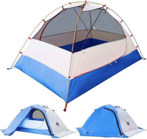 AYAMAYA 4 Season Waterproof 2 Person Backpacking Tent with Aluminum Poles