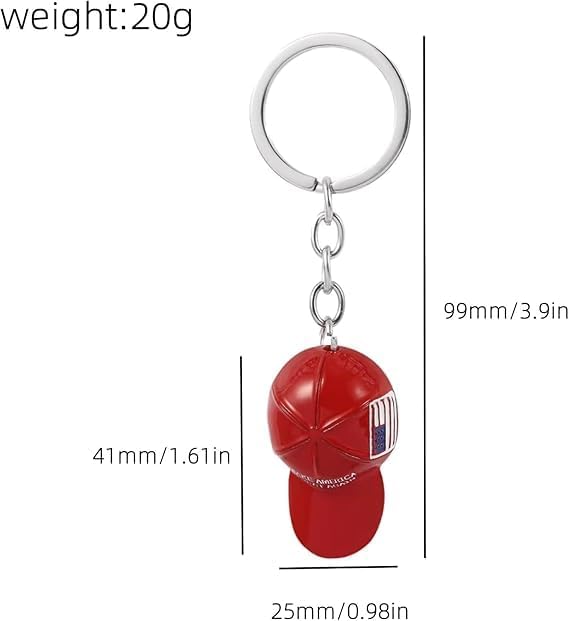 DUSLANG 17 Inch Laptop Backpack for Travel Water Resistant College Backpack for Men/Women Laptop Bag with USB Charging Port and Red Hat Metal America Back MAGA Cap Keychain for Backpack, Black