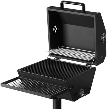 Stanbroil Park Style Charcoal Grill with Lid & Warming Rack, 16-Inch