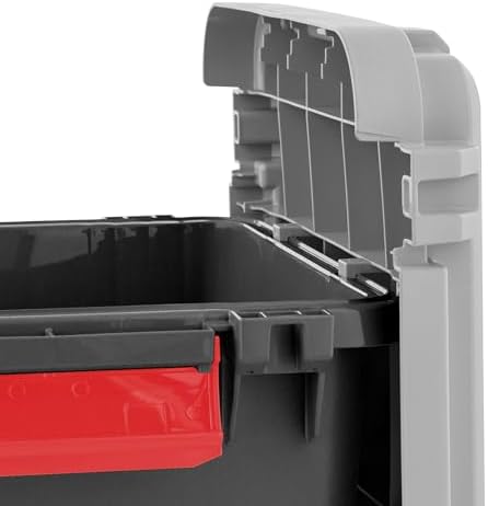 IRIS USA 2-Pack 43 Gallon Lockable Storage Trunk TrailBox, Dark Gray/Gray