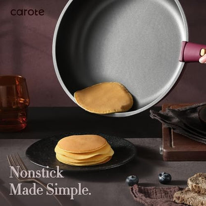 CAROTE 21pcs Pots and Pans Set Non Stick, Detachable Handle Cookware Sets