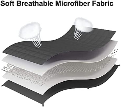 L'AGRATY Weighted Blanket - 40"x60" 7lbs Cooling Breathable Weighted Microfiber Material with Glass Beads Small Blanket for All-Season Summer Fall Winter Soft Thick