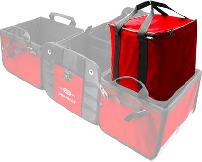 Insulated Cooler Bag for Car Trunk, Red