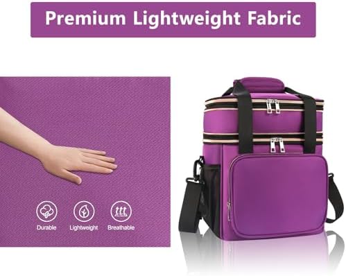 GLENKEY Expandable Lunch Box Women Insulated Soft Leakproof Cooler Bag