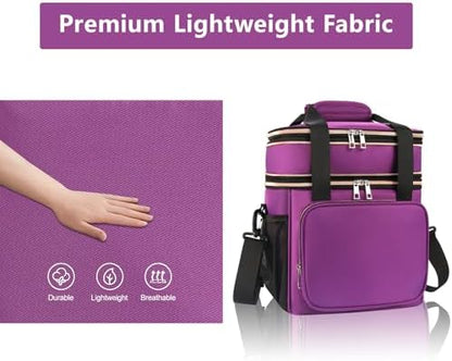 GLENKEY Expandable Lunch Box Women Insulated Soft Leakproof Cooler Bag