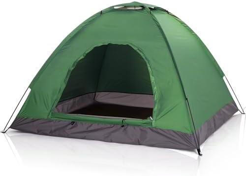 Camping Tent, Waterproof & Windproof Camping Dome Tent Automatic Pop Up Quick Shelter with Portable Carry Bag for Outdoor Hiking