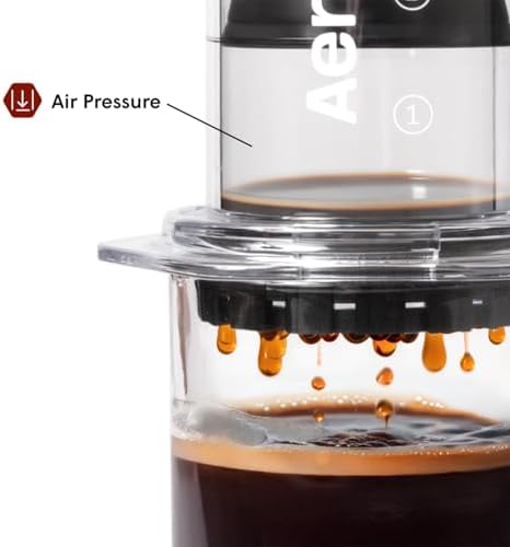 AeroPress Clear Coffee Press, French Press, Pour-Over & Espresso Style