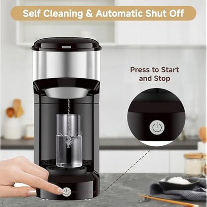 Single Serve Coffee Maker, Small K Pod&Ground Coffee Machine