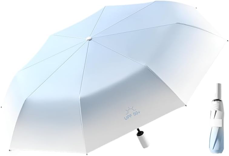 Compact Travel Umbrella - Auto Open Close Small Umbrella, Lightweight Design for Sun & Rain Protection