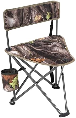 REDCAMP Tripod Hunting Chair for Blinds, Folding Lightweight Portable Fishing Chair